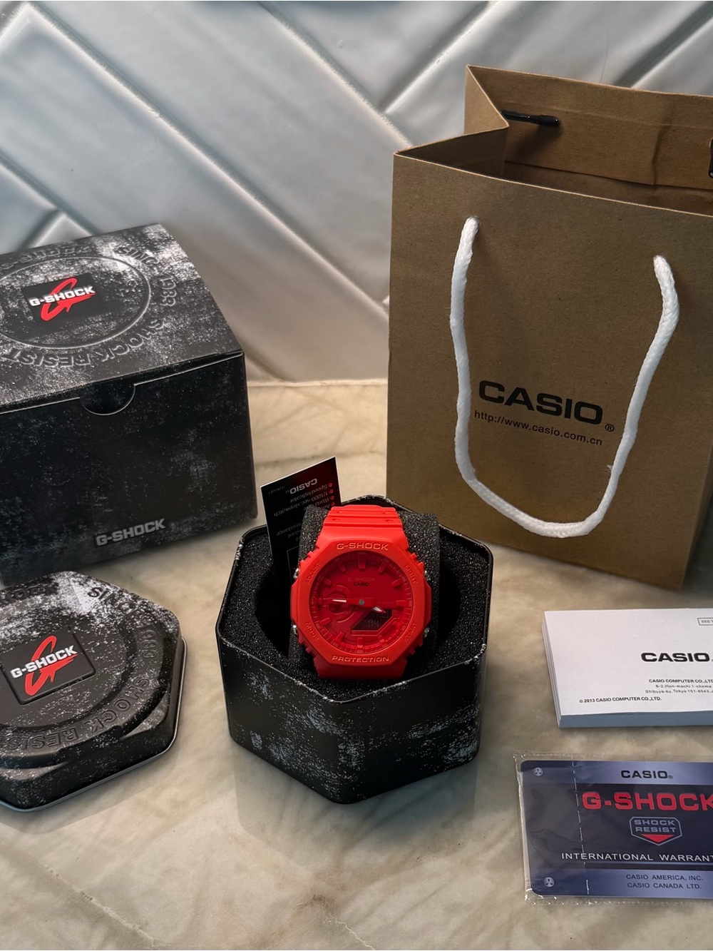 Casio G-Shock Men's Red Resin Sport Watch